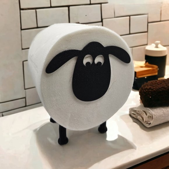 Sheep Toilet Paper Roll Holder- Fun Bathroom Decor, Toilet Roll Holder - Picture 1 of 10